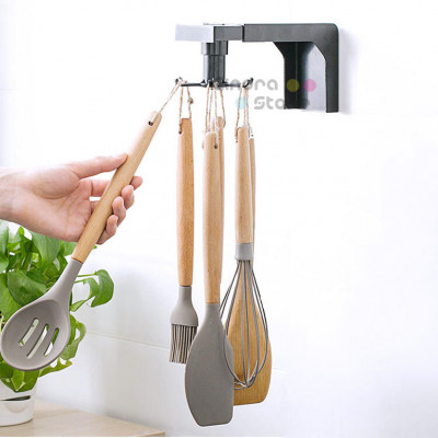 Kitchen Nail-free Rotating Shelf