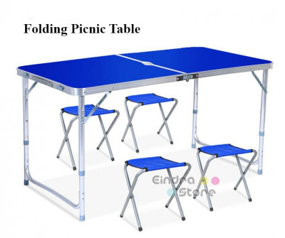 Folding picnic table